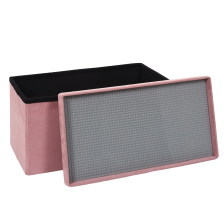 Coffre Banc Pliable Brique Rose - Home Deco Kids Coffre Banc Pliable Brique Rose - Home Deco Kids