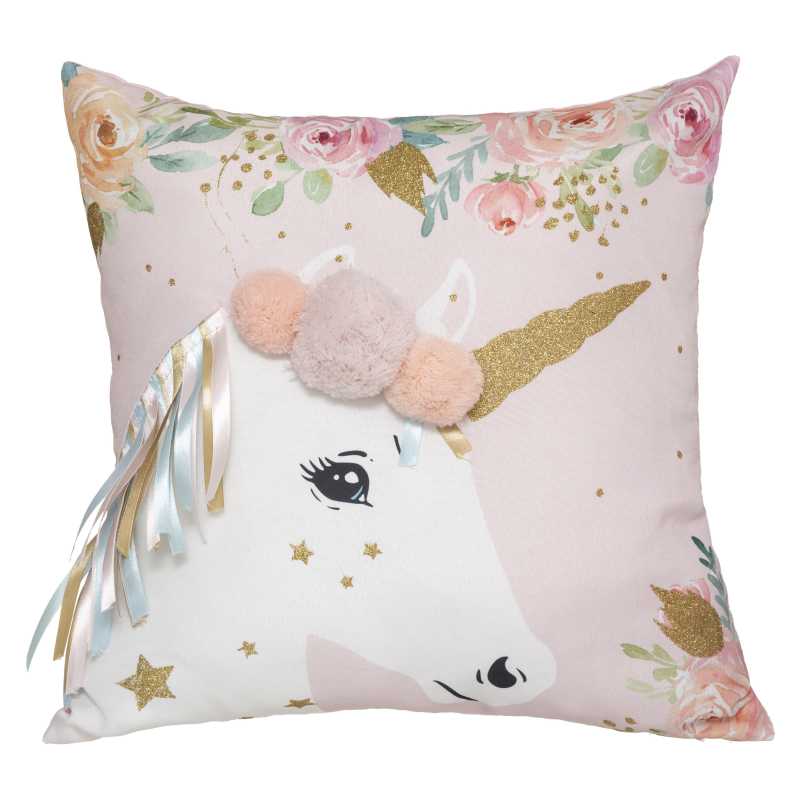 Coussin Licorne Rubans Rose Atmosphera Coussin Licorne Rubans Rose Atmosphera