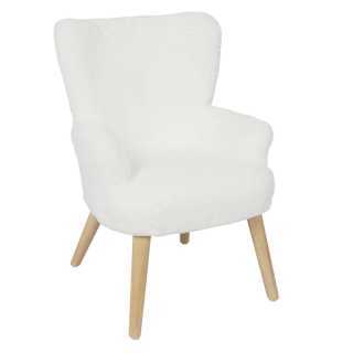 Fauteuil Helsinki Enfant Fourrure Blanc - Home Deco Kids