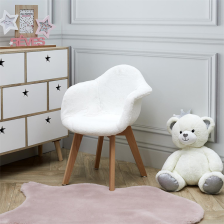 Fauteuil enfant fourrure Blanc - Home Deco Kids