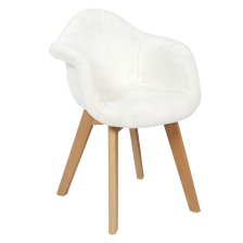 Fauteuil enfant fourrure Blanc - Home Deco Kids