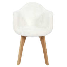 Fauteuil enfant fourrure Blanc - Home Deco Kids