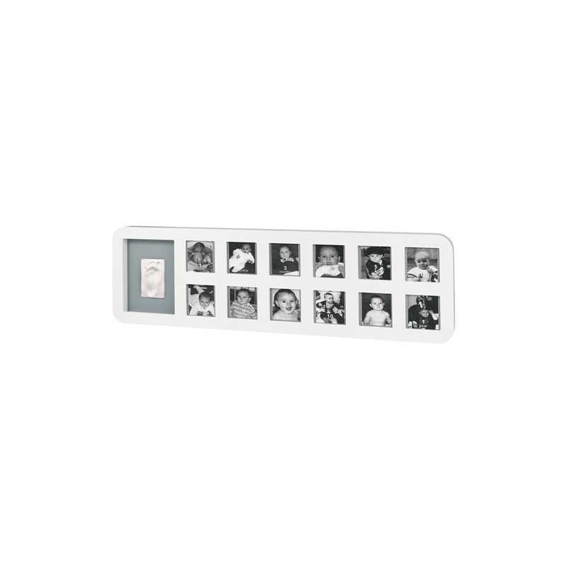 Cadre Photo Modern 1st Year Print Frame Baby Art Blanc / Gris Cadre Photo Modern 1st Year Print Frame Baby Art Blanc / Gris