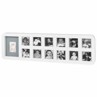 My 1st Year Cadre Empreinte 12 Photos En Bois Miel Baby Art My 1st Year Cadre Empreinte 12 Photos En Bois Miel Baby Art