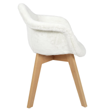 Fauteuil enfant fourrure Blanc - Home Deco Kids