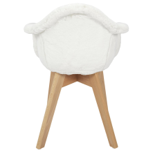 Fauteuil enfant fourrure Blanc - Home Deco Kids