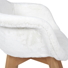 Fauteuil enfant fourrure Blanc - Home Deco Kids