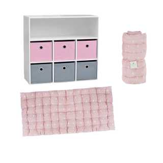 Meuble de rangement Rose avec matelas de sol - Atmosphera For Kids