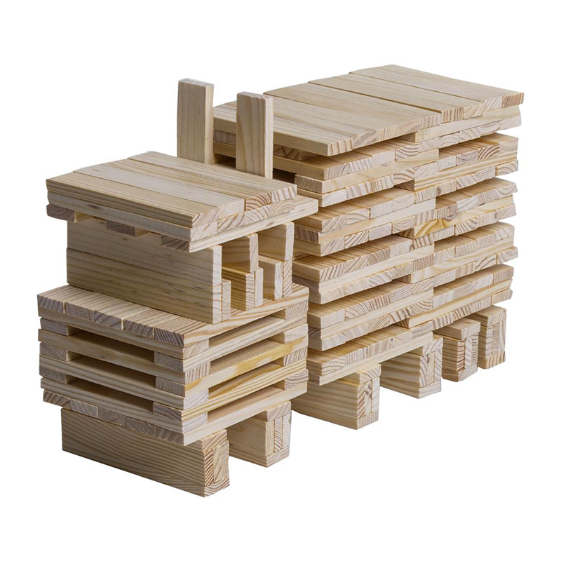 200 Planchettes en bois, jeu de construction style Kapla de Goki