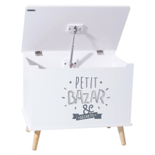 Coffre Rangement Enfant Petit Bazar Gris - Atmosphera For Kids