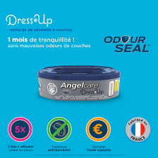 Lot de 9 Recharges Octogonales pour Poubelle - Angelcare Dress Up Lot de 9 Recharges Octogonales pour Poubelle - Angelcare Dress Up
