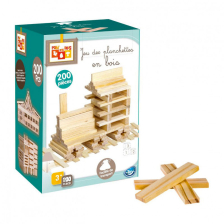 Jeu de 200 petites planchettes en bois - Betoys