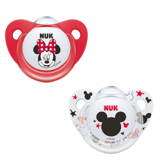 Lot de 2 sucettes orthodontiques Minnie Mouse 0-6 mois