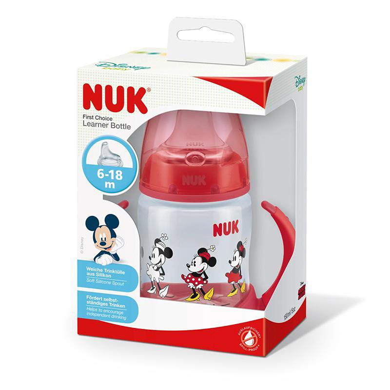 Biberon d'Apprentissage 150ml 6-18m Minnie Mouse Disney Nuk Biberon d'Apprentissage 150ml 6-18m Minnie Mouse Disney Nuk
