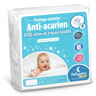 Protège Matelas Bébé Anti acarien 60x120 Babysom