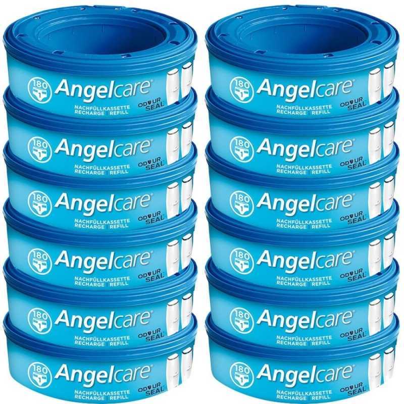 Angelcare Pack de 12 Recharges pour Poubelle à Couches