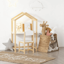 Bureau forme maison enfant Blanc - Atmosphera For Kids Bureau forme maison enfant Blanc - Atmosphera For Kids
