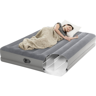 Matelas gonflable Airbed Flex 2 places Gris Flex Pompe - Intex