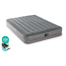 Matelas gonflable Airbed Flex 2 places Gris Flex Pompe - Intex