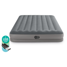 Matelas gonflable Airbed Flex 2 places Gris Flex Pompe - Intex