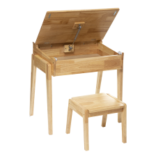 Pupitre avec tabouret Robin en bois - Atmosphera For Kids