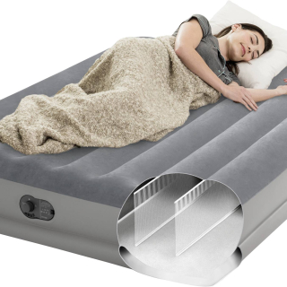 Matelas Airbed Flex 2 pl avec Matelas Airbed comfort électrique 1 pl - Intex