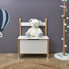 Coffre banc crayon Blanc - Home Deco Kids