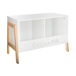 Casier de rangement avec 2 compartiments Blanc - Atmosphera For Kids