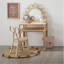 Chaise enfant en rotin Naturel - Atmosphera For Kids