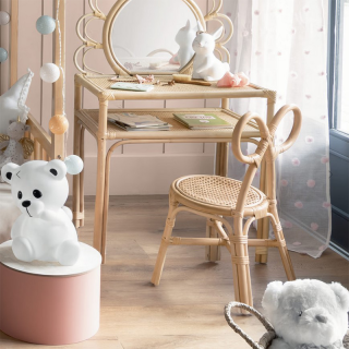 Chaise enfant en rotin Naturel - Atmosphera For Kids