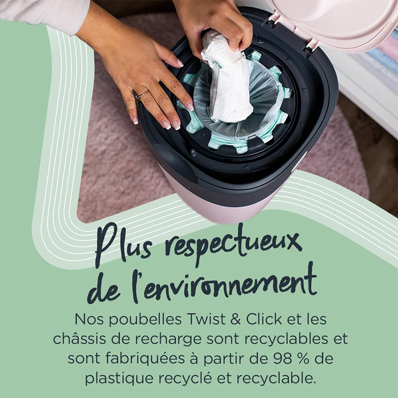 Recharges poubelle Twist & Click x3 TOMMEETIPPEE, Vente en ligne de Couche  et accessoires