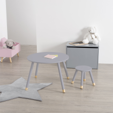 Table enfant douceur Gris - Atmosphera For Kids