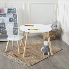 Table enfant douceur étoiles Blanc - Atmosphera For Kids