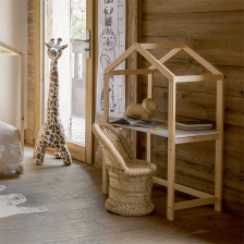 Bureau forme maison enfant Blanc - Atmosphera For Kids Bureau forme maison enfant Blanc - Atmosphera For Kids