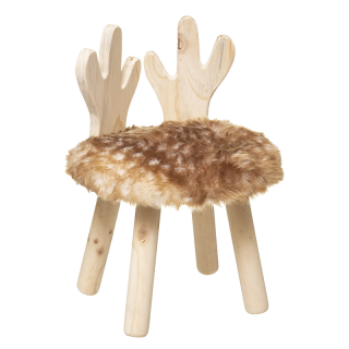 Tabouret Enfant Cerf Beige - Atmosphera For Kids