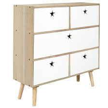 Commode Like a star Blanc - Home Deco Kids