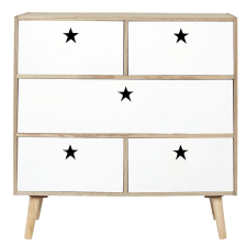 Commode Like a star Blanc - Home Deco Kids