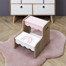 Marchepied enfant Arc en ciel Rose - Home Deco Kids