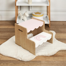 Marchepied enfant Arc en ciel Rose - Home Deco Kids