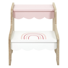 Marchepied enfant Arc en ciel Rose - Home Deco Kids