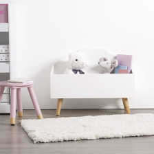 Coffre à jouets en bois Nuage Blanc - Atmosphera For Kids