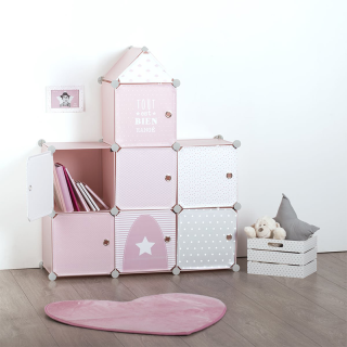 Meuble de rangement Château Rose - Atmosphera For Kids