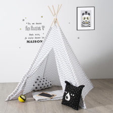 Tipi Déco Enfant 160cm Gris - Atmosphera For Kids