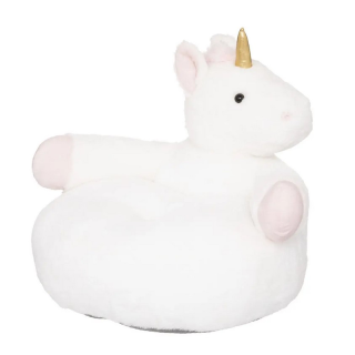 Fauteuil peluche Licorne Blanc - Atmosphera For Kids