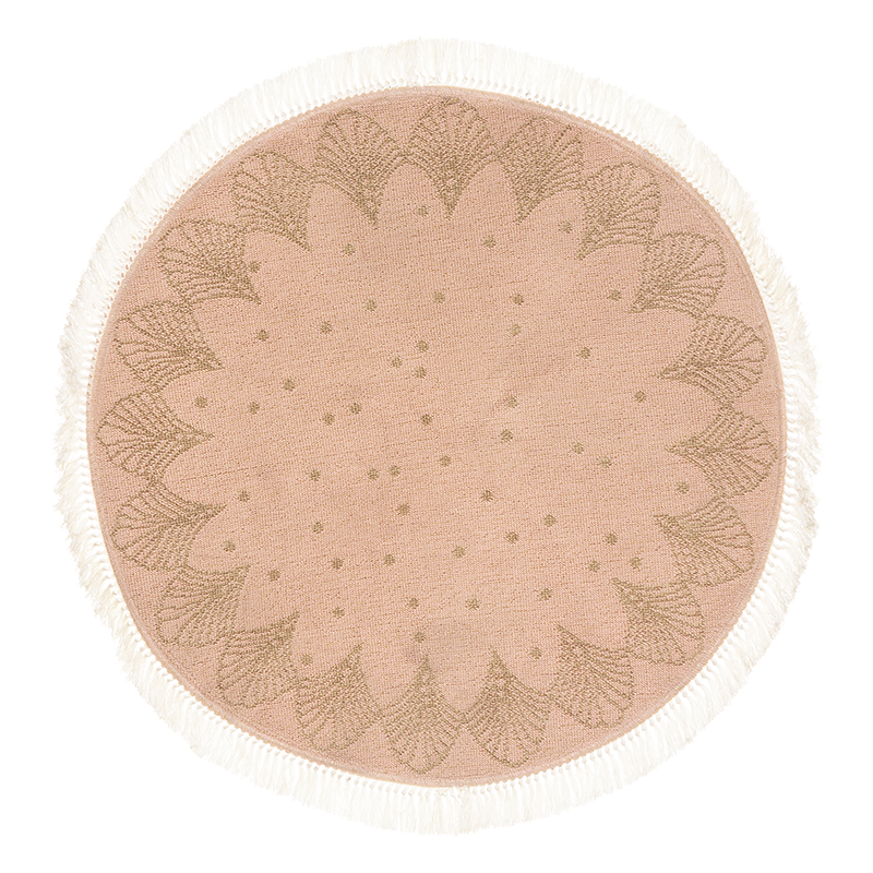 Tapis enfant jute et lurex Rose Atmosphera Tapis enfant jute et lurex Rose Atmosphera