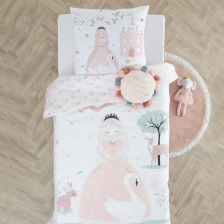 Parure de lit Enfant Princesse Rose 140x200 - Atmosphera For Kids Parure de lit Enfant Princesse Rose 140x200 - Atmosphera For Kids