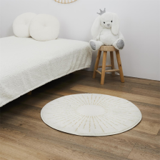 Tapis rond Soleil Beige - Home Deco Kids