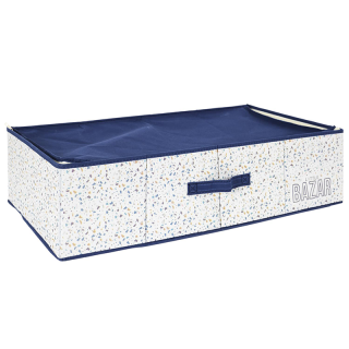 Boite De Rangement Tissu Bleu - Home Deco Kids