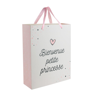 Sac cadeau naissance Rose Tom et Zoé