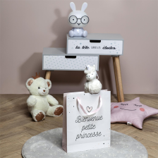 Sac cadeau naissance Rose Tom et Zoé Sac cadeau naissance Rose Tom et Zoé